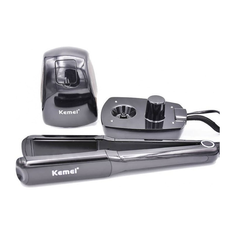 Kemei KM-9090 Επαγγελματική Πρέσα Μαλλιών με Ατμό