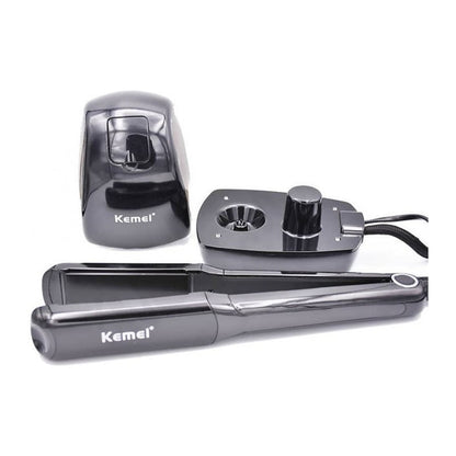 Kemei KM-9090 Επαγγελματική Πρέσα Μαλλιών με Ατμό
