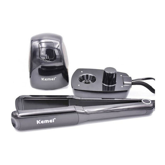 Kemei KM-9090 Επαγγελματική Πρέσα Μαλλιών με Ατμό