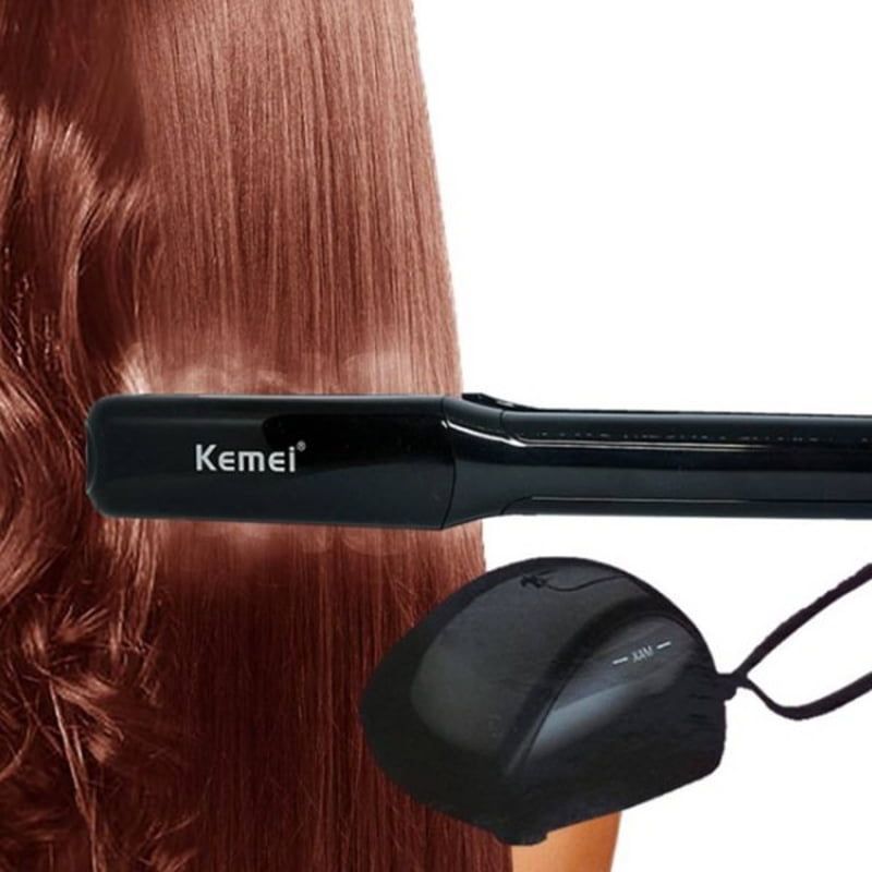 Kemei KM-9090 Επαγγελματική Πρέσα Μαλλιών με Ατμό