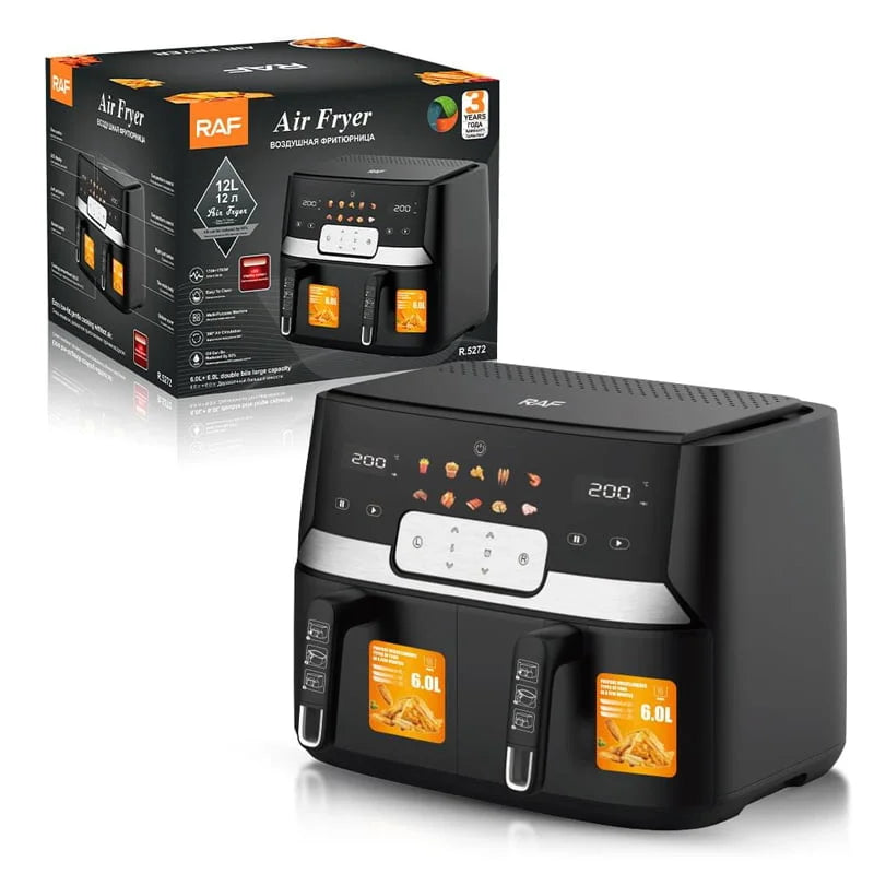 RAF Φριτέζα Αέρος με Αποσπώμενο Κάδο 9lt 1700+1700W R.5272 – Air Fryer