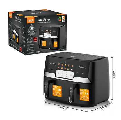 RAF Φριτέζα Αέρος με Αποσπώμενο Κάδο 9lt 1700+1700W R.5272 – Air Fryer