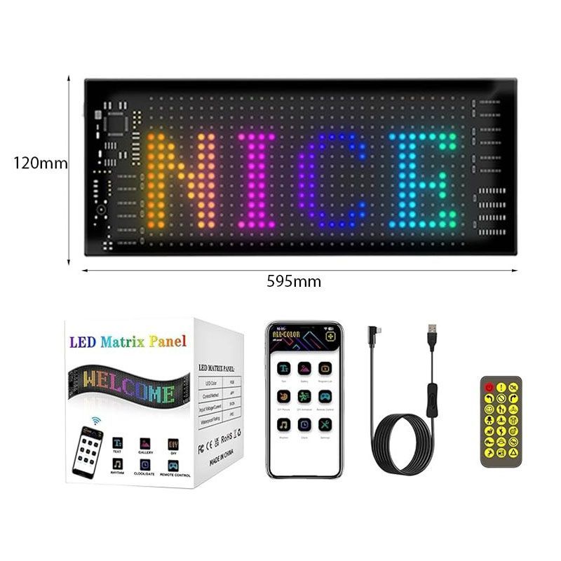 Εύκαμπτη LED Πινακίδα RGB Bluetooth